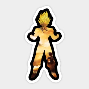 Goku super sayian and Shenron Sticker